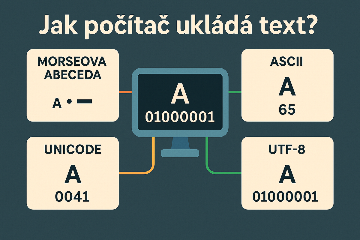 Jak počítač reprezentuje text?